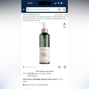 BIOSSANCE Cleansing Oil